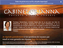 Tablet Screenshot of orianna-voyance.com